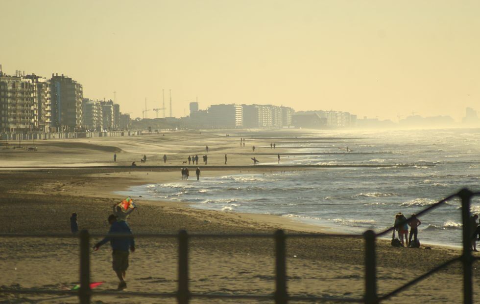 The beach of ostende